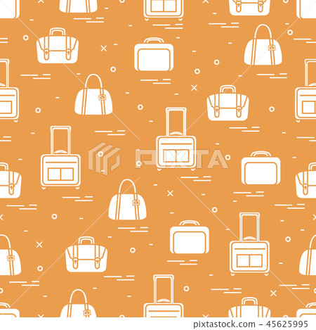 Cute seamless pattern with different bag and 45625995