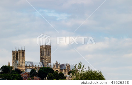 Lincoln Cathedral during the day from afar 45626258