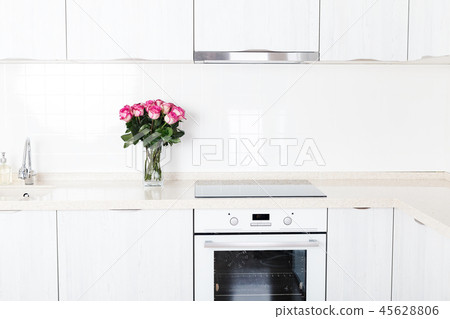 Modern design kitchen interior in minimal style Modern design kitchen interior in minimal style 45628806