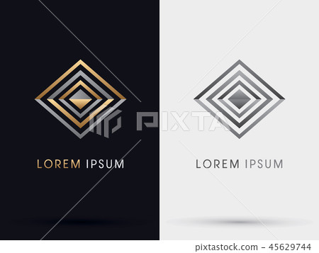 Square abstract graphic vector Square abstract graphic vector 45629744