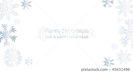 bright christmas greeting card with snowflakes and white backgro bright christmas greeting card with snowflakes and white backgro 45631496