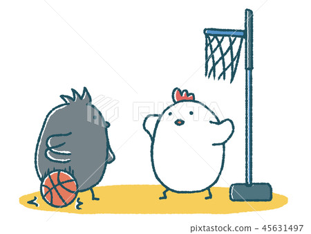 Flappy baby and crow basketball 45631497