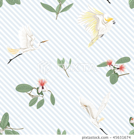 Seamless pattern, background with flowers. 45631674
