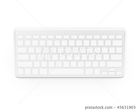 blank white keyboard