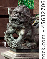 佛寺中的石獅子 45632706