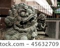 佛寺中的石獅子 45632709