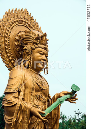 Buddha statue in the Buddhist temple Buddha statue in the Buddhist temple 45632711