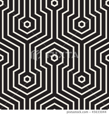 Vector seamless stripes pattern. Modern stylish texture with monochrome trellis. Repeating geometric Vector seamless stripes pattern. Modern stylish texture with monochrome trellis. Repeating geometric 45633044