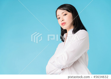 Woman looking down Woman looking down 45634632