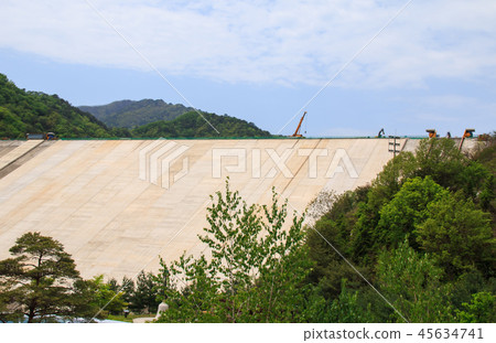 Peace dam construction site 45634741