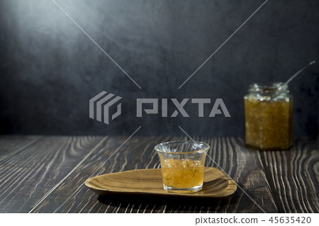 Jam in a glass bottle 45635420