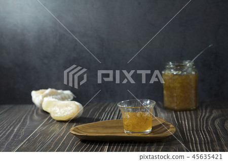 Jam in a glass bottle 45635421