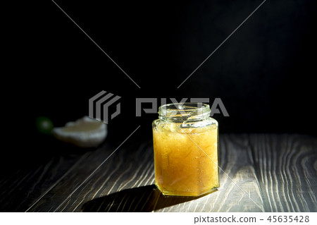 Jam in a glass bottle Jam in a glass bottle 45635428