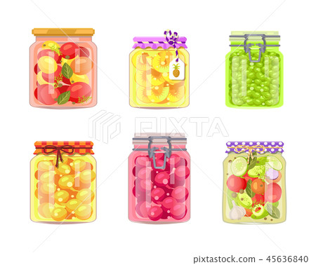 Preserved Canned Vegetables Fruit and Berries Preserved Canned Vegetables Fruit and Berries 45636840