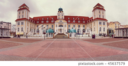 Kurhaus Spa building with famous promenade 45637579
