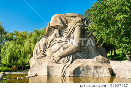 The Grieving Mother, a sculpture on the Mamayev Kurgan in Volgograd, Russia 45637987