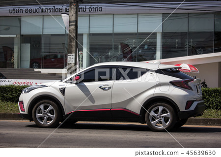 Toyota CHR Subcompact Crossover SUV Hybrid Car. Toyota CHR Subcompact Crossover SUV Hybrid Car. 45639630