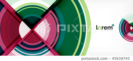 Multicolored round shapes abstract background 45639745