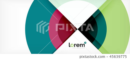 Multicolored round shapes abstract background 45639775