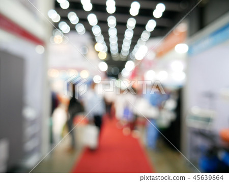 Blurry background of exhibition expo with crowd Blurry background of exhibition expo with crowd 45639864