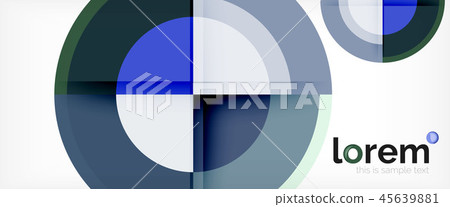 Multicolored round shapes abstract background 45639881