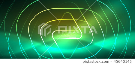 Color shiny neon lights background with abstract lines 45640145