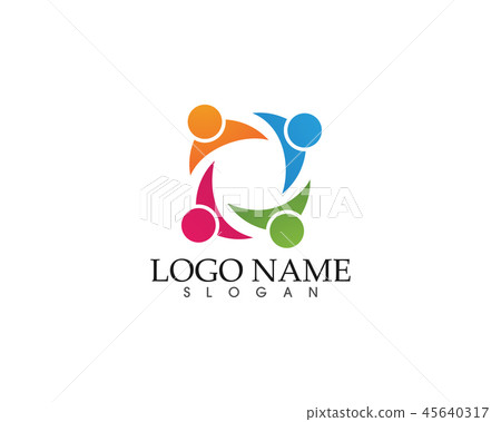 Community people care logo and symbols template 45640317