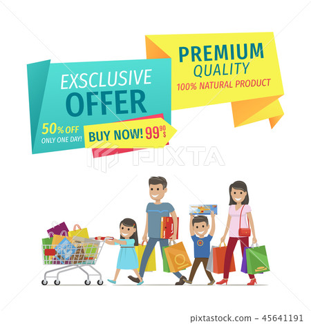 Family Shopping on Store Sellout Promotion Poster 45641191
