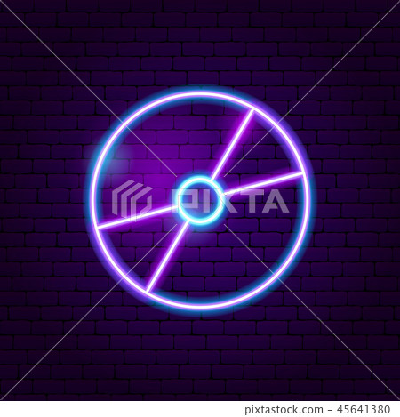 Compact Disc Neon Sign - Stock Illustration [45641380] - PIXTA