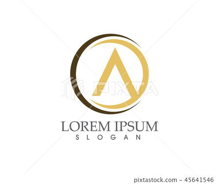 A Letter Logo Business Template Vector icon.. - Stock Illustration ...