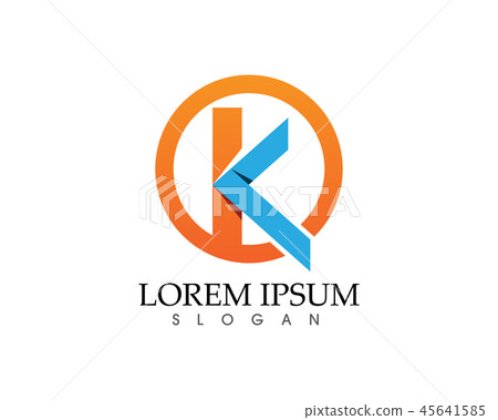 K Letter  Abstract Business Logo Symbol 45641585