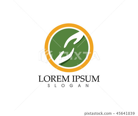 Hand help logo and symbols template icons app.. 45641839