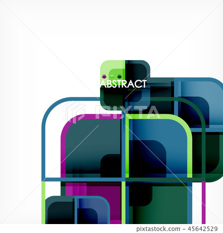 Abstract background, square shapes geometric... - Stock Illustration ...