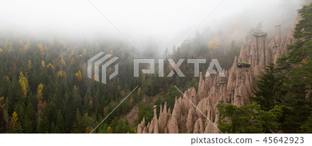 Earth pyramids, Piramidi di terra in Ritten, South Tyrol, Italy 45642923