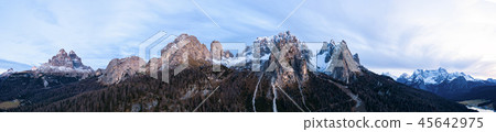 Beautiful autumn landscape in the Dolomites mountains. Beautiful autumn landscape in the Dolomites mountains. 45642975