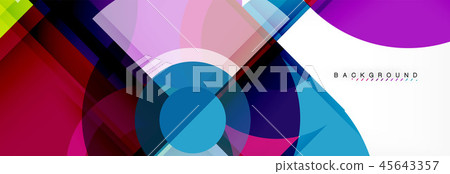 Abstract background bright circles geometric design 45643357