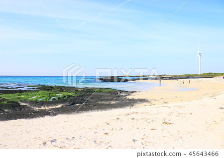Gimnyeong beach, beach, sky White sand beach, Gimnyeong beach, beach, sky White sand beach, 45643466