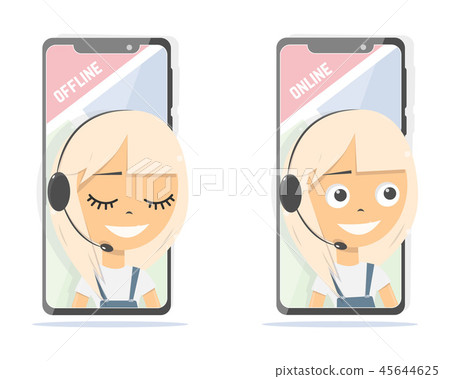 Phone. Online consultant. Advises client. Phone. Online consultant. Advises client. 45644625