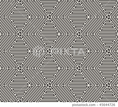 Vector seamless pattern. Modern stylish texture. Repeating geometric tiling from striped triangle Vector seamless pattern. Modern stylish texture. Repeating geometric tiling from striped triangle 45644726