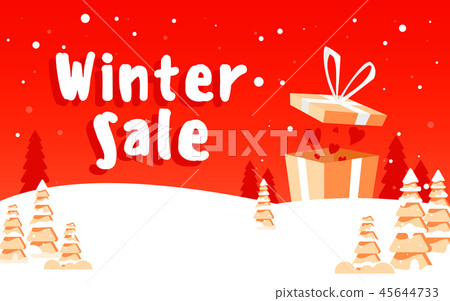 Merry Christmas card. Vector Illustration 45644733