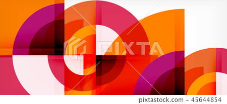 Circle abstract background, geometric modern design template 45644854