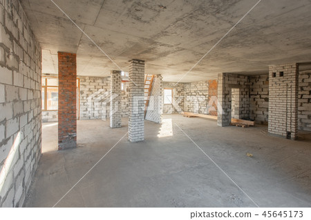 The second attic floor of the house. overhaul and reconstruction. Working process of warming inside The second attic floor of the house. overhaul and reconstruction. Working process of warming inside 45645173