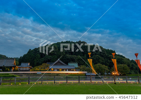 Nara Asukamura Corridor of Asuka light Light up in front of Tachibana-ji Temple Nara Asukamura Corridor of Asuka light Light up in front of Tachibana-ji Temple 45647312