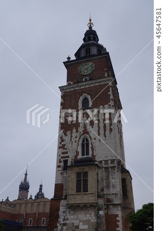 Old Town Hall Tower in Krakow, Poland 45647581
