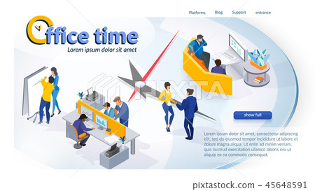 The concept of company time management 45648591
