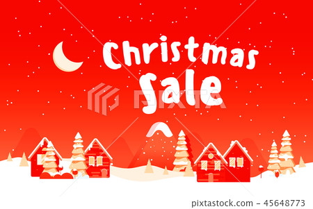 Merry Christmas card. Vector Illustration 45648773