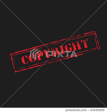 'COPYRIGHT' rubber stamp 'COPYRIGHT' rubber stamp 45648809