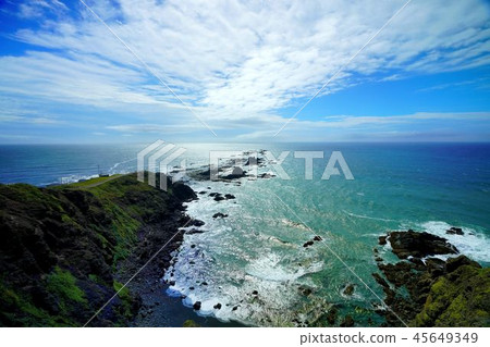 Cape Erimo where the flow of clouds is beautiful 45649349