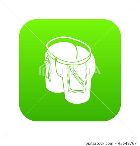 Jeans icon green vector 45649767