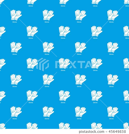 Gloves pattern vector seamless blue 45649838